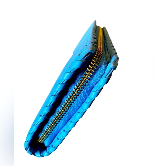 Tory Burch Marion Multi Gusset Long Leather Wallet with TB Charm - Picture 9 of 13